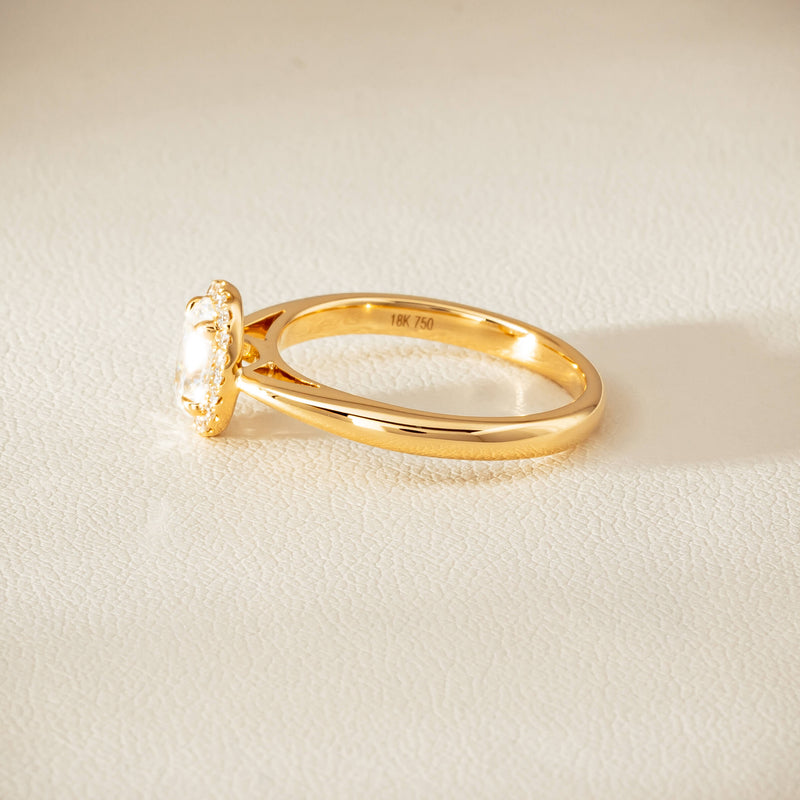 18ct Yellow Gold .71ct Oval Cut Diamond Nina Ring - Ring - Walker & Hall