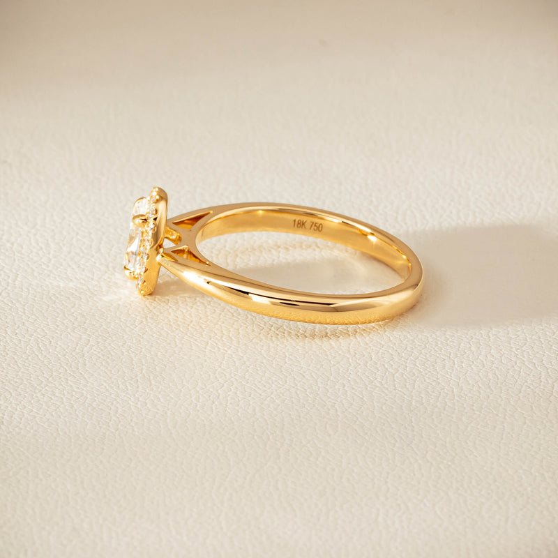 18ct Yellow Gold .71ct Oval Cut Diamond Nina Ring - Ring - Walker & Hall