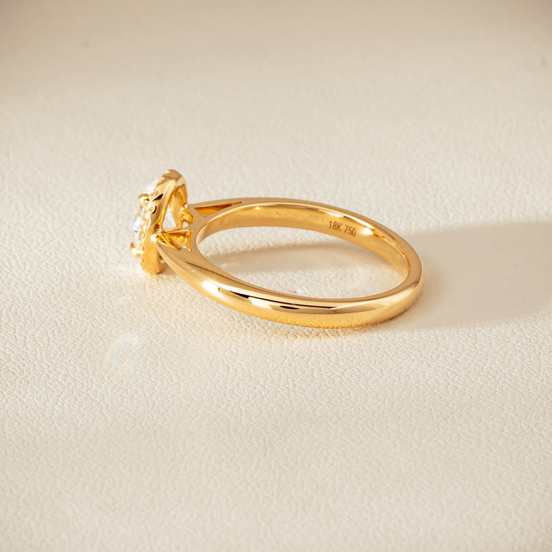 18ct Yellow Gold .71ct Oval Cut Diamond Nina Ring - Ring - Walker & Hall