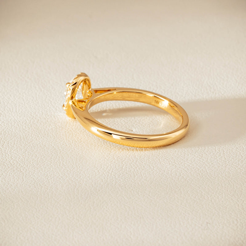 18ct Yellow Gold .71ct Oval Cut Diamond Nina Ring - Ring - Walker & Hall