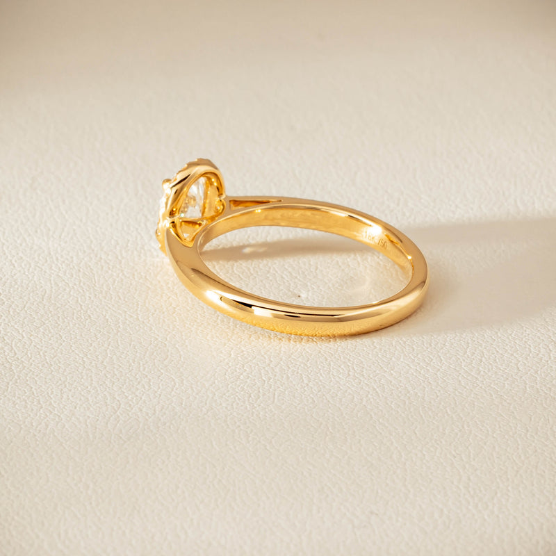 18ct Yellow Gold .71ct Oval Cut Diamond Nina Ring - Ring - Walker & Hall