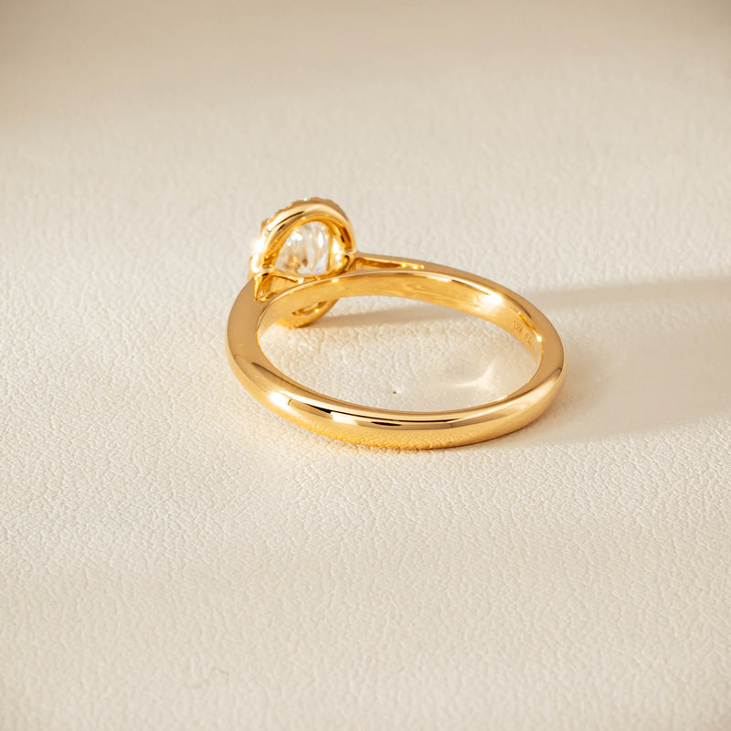 18ct Yellow Gold .71ct Oval Cut Diamond Nina Ring - Ring - Walker & Hall