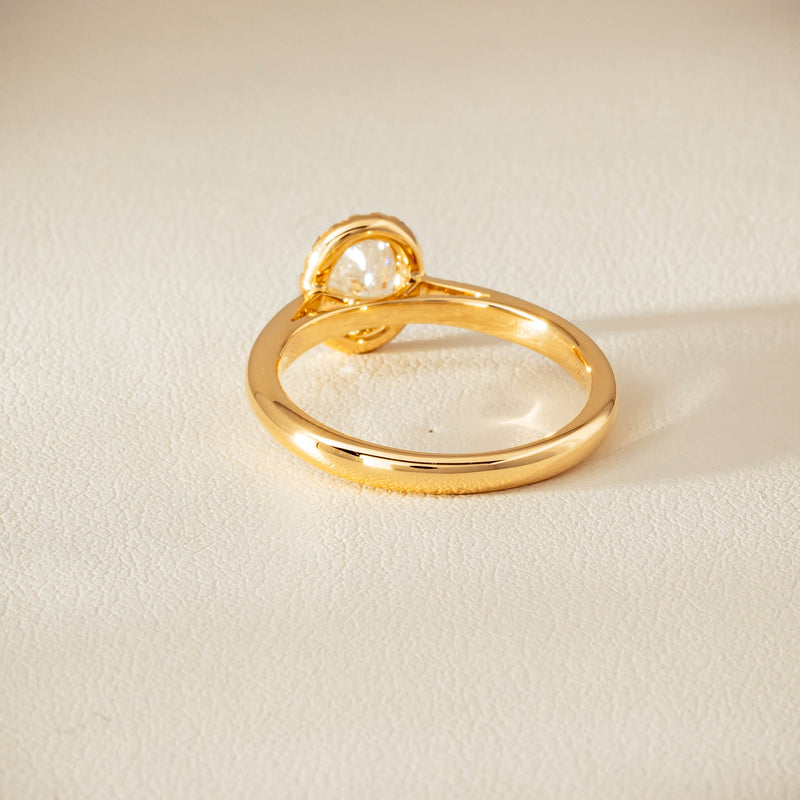 18ct Yellow Gold .71ct Oval Cut Diamond Nina Ring - Ring - Walker & Hall