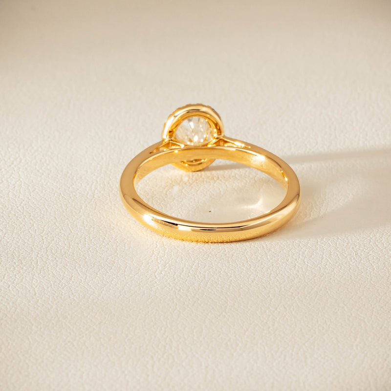 18ct Yellow Gold .71ct Oval Cut Diamond Nina Ring - Ring - Walker & Hall