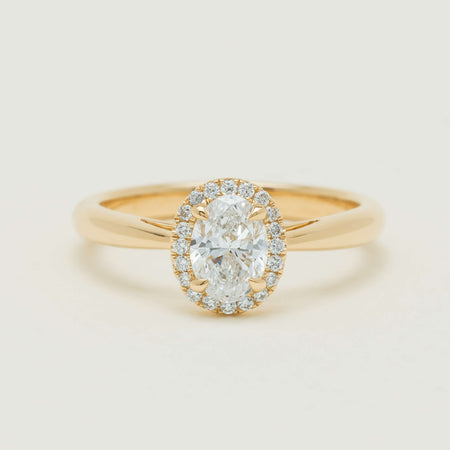 18ct Yellow Gold .71ct Oval Cut Diamond Nina Ring - Ring - Walker & Hall