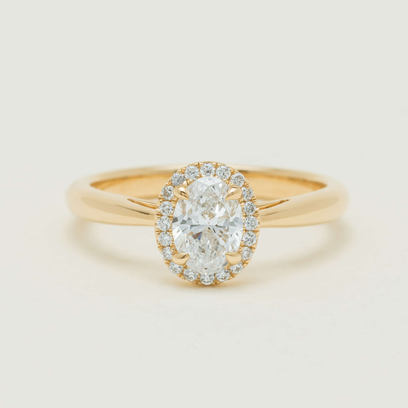18ct Yellow Gold .71ct Oval Cut Diamond Nina Ring - Ring - Walker & Hall