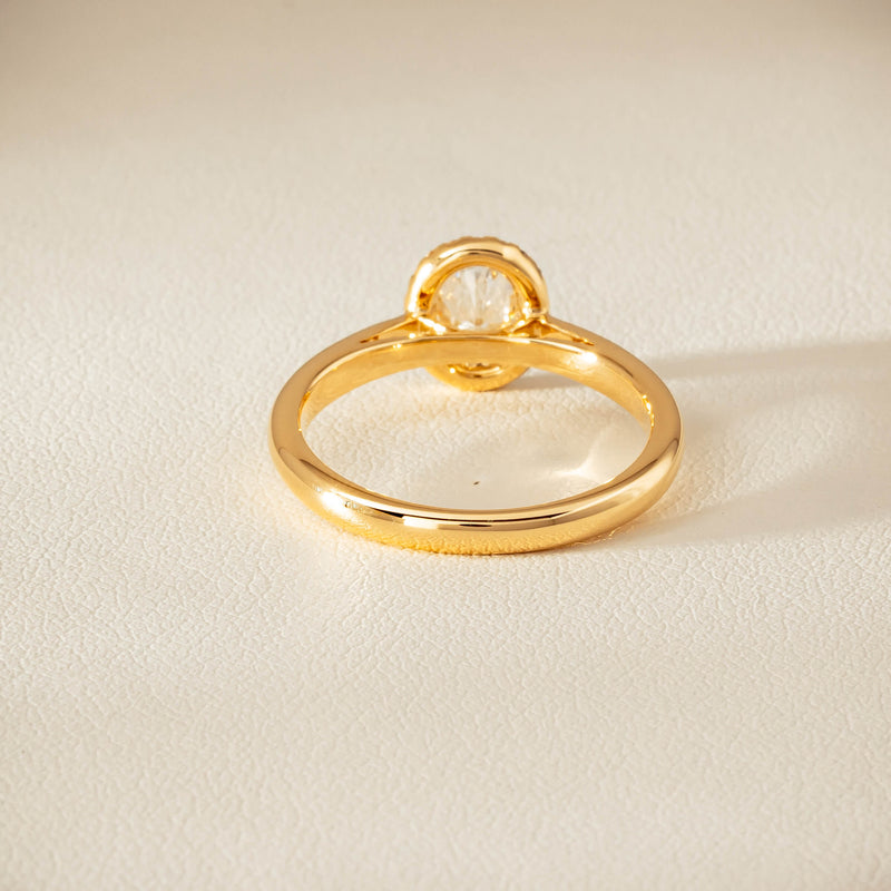 18ct Yellow Gold .71ct Oval Cut Diamond Nina Ring - Ring - Walker & Hall