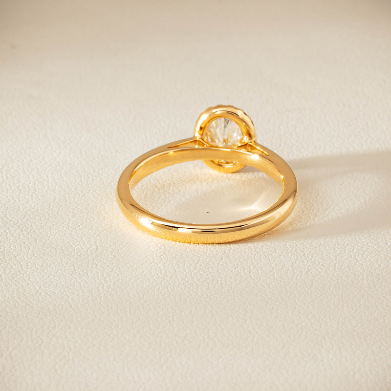 18ct Yellow Gold .71ct Oval Cut Diamond Nina Ring - Ring - Walker & Hall
