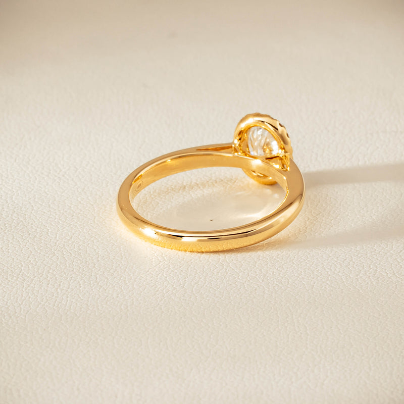 18ct Yellow Gold .71ct Oval Cut Diamond Nina Ring - Ring - Walker & Hall