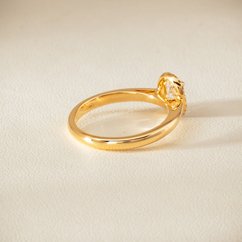 18ct Yellow Gold .71ct Oval Cut Diamond Nina Ring - Ring - Walker & Hall