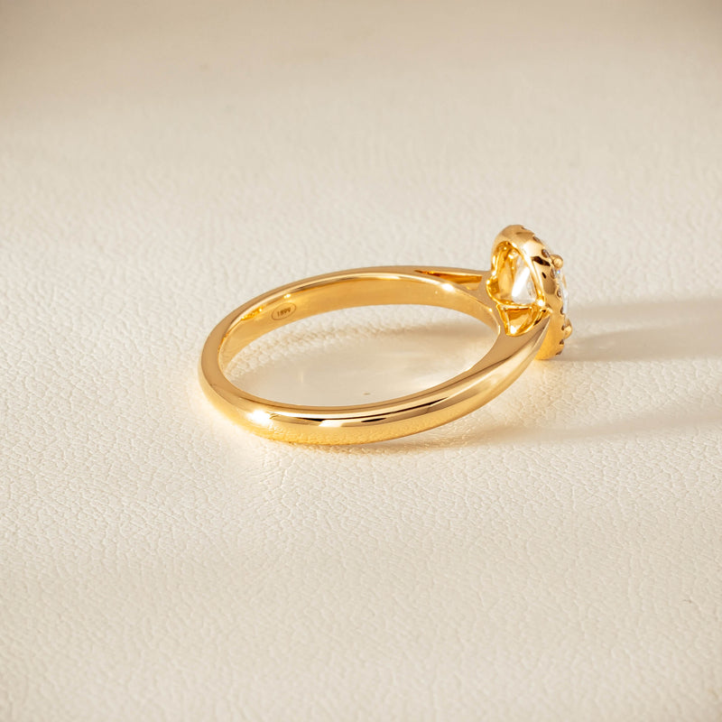 18ct Yellow Gold .71ct Oval Cut Diamond Nina Ring - Ring - Walker & Hall