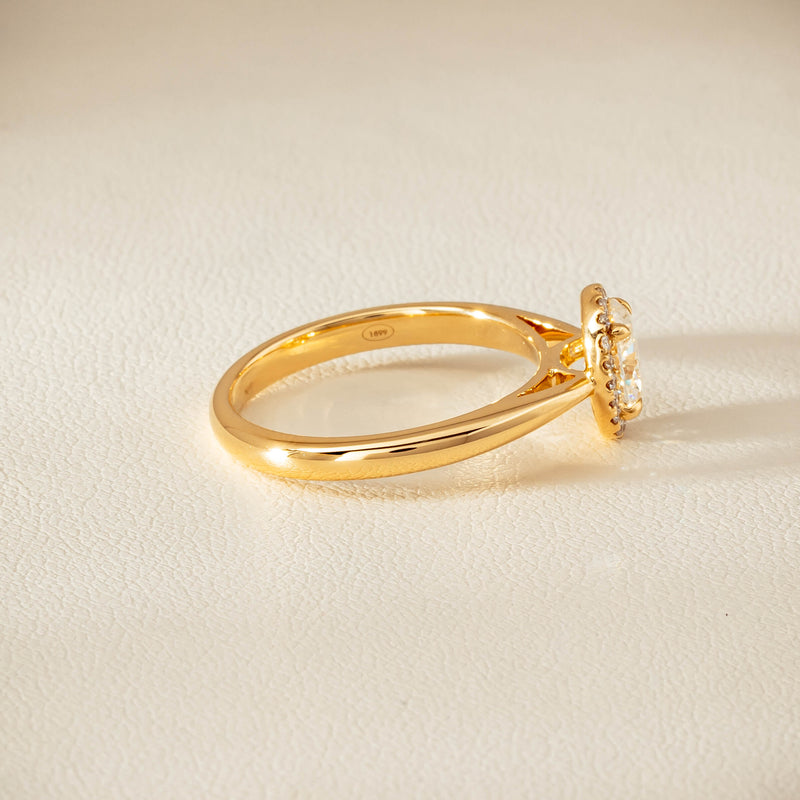 18ct Yellow Gold .71ct Oval Cut Diamond Nina Ring - Ring - Walker & Hall