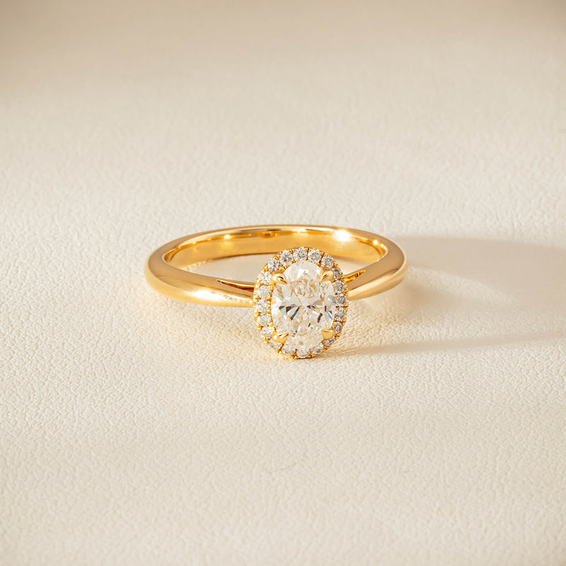 18ct Yellow Gold .71ct Oval Cut Diamond Nina Ring - Ring - Walker & Hall