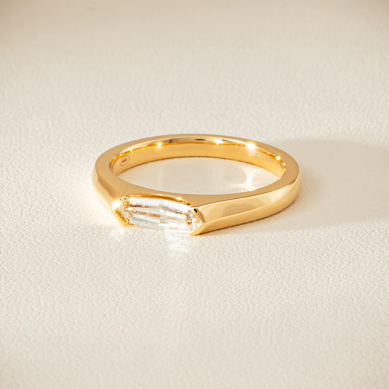 18ct Yellow Gold .52ct Modified Oval Diamond Astrid Ring - Ring - Walker & Hall