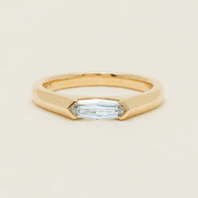 18ct Yellow Gold .52ct Modified Oval Diamond Astrid Ring - Ring - Walker & Hall