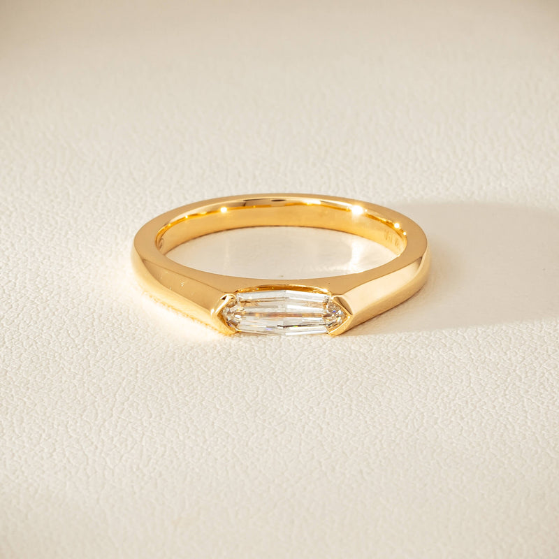 18ct Yellow Gold .52ct Modified Oval Diamond Astrid Ring - Ring - Walker & Hall