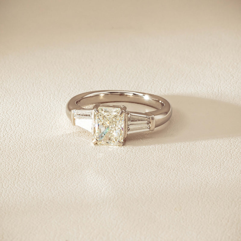 Deja Vu Platinum 1.60ct Radiant-Cut Diamond Ring - Ring - Walker & Hall