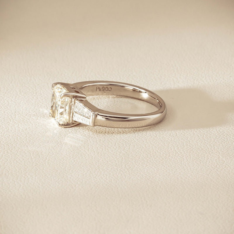 Deja Vu Platinum 1.60ct Radiant-Cut Diamond Ring - Ring - Walker & Hall