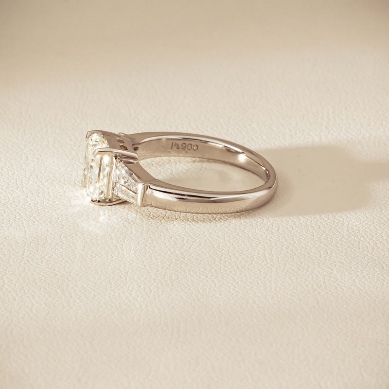 Deja Vu Platinum 1.60ct Radiant-Cut Diamond Ring - Ring - Walker & Hall