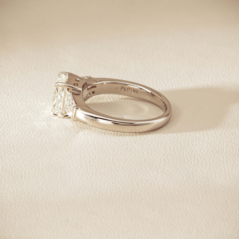 Deja Vu Platinum 1.60ct Radiant-Cut Diamond Ring - Ring - Walker & Hall