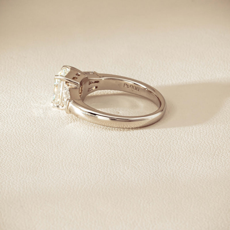 Deja Vu Platinum 1.60ct Radiant-Cut Diamond Ring - Ring - Walker & Hall