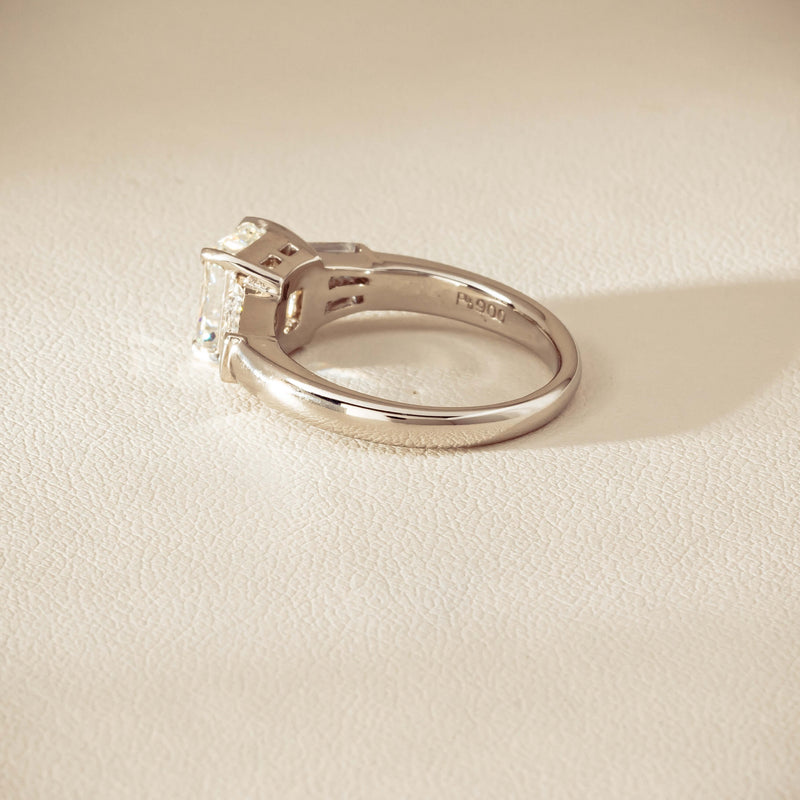 Deja Vu Platinum 1.60ct Radiant-Cut Diamond Ring - Ring - Walker & Hall