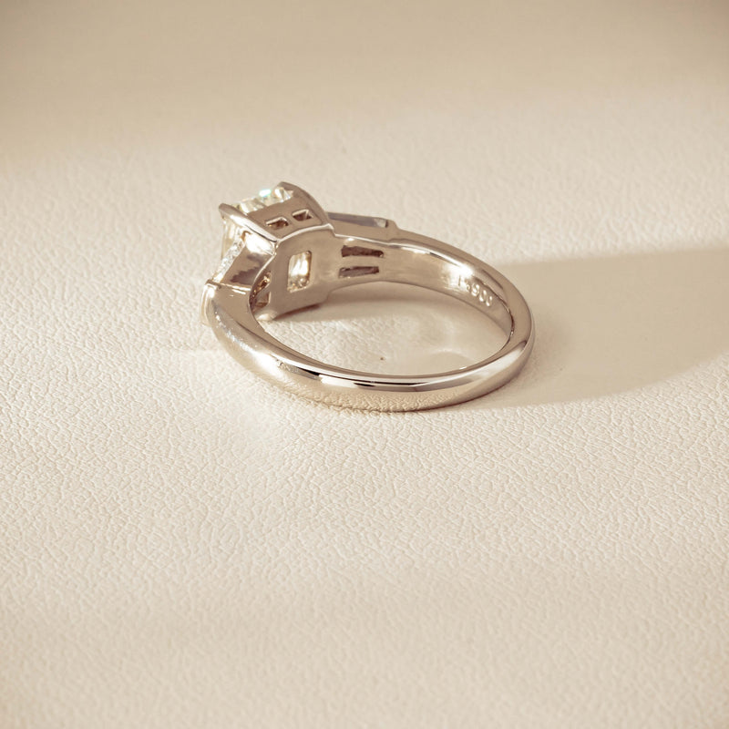 Deja Vu Platinum 1.60ct Radiant-Cut Diamond Ring - Ring - Walker & Hall
