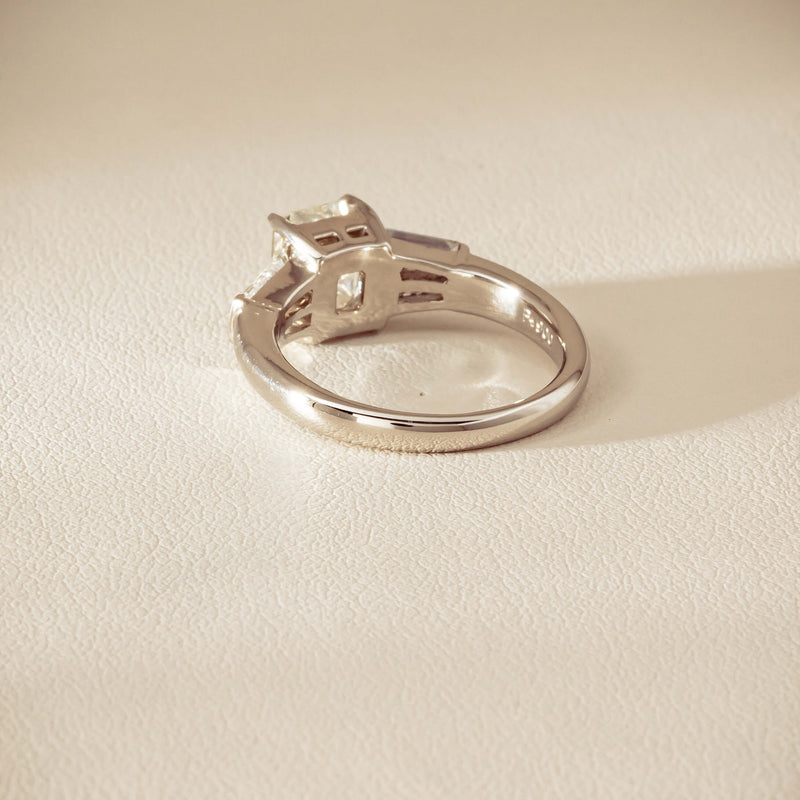 Deja Vu Platinum 1.60ct Radiant-Cut Diamond Ring - Ring - Walker & Hall