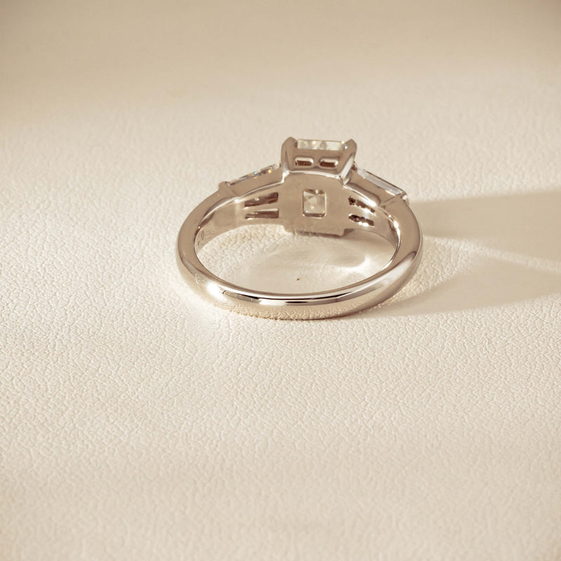 Deja Vu Platinum 1.60ct Radiant-Cut Diamond Ring - Ring - Walker & Hall