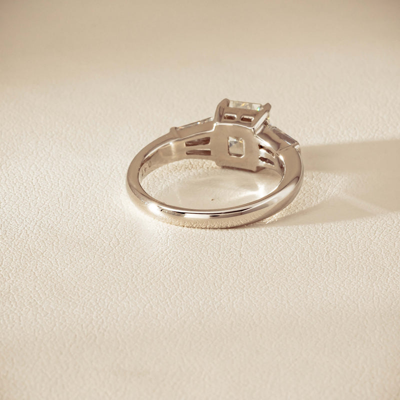 Deja Vu Platinum 1.60ct Radiant-Cut Diamond Ring - Ring - Walker & Hall