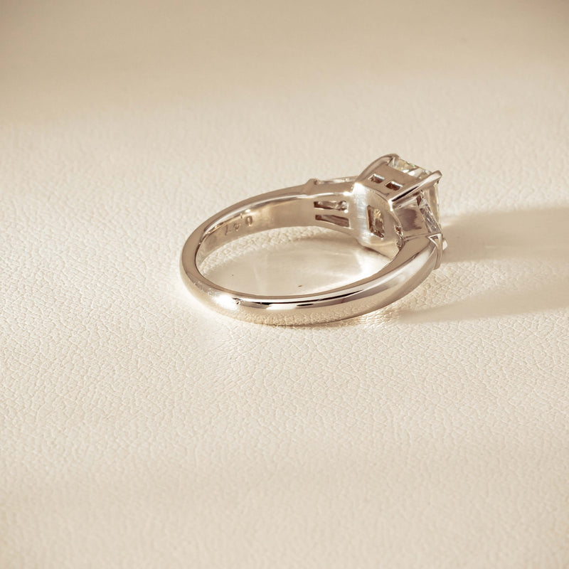 Deja Vu Platinum 1.60ct Radiant-Cut Diamond Ring - Ring - Walker & Hall