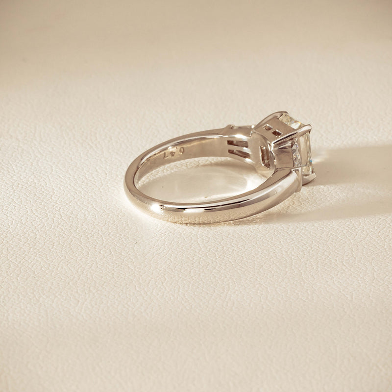 Deja Vu Platinum 1.60ct Radiant-Cut Diamond Ring - Ring - Walker & Hall