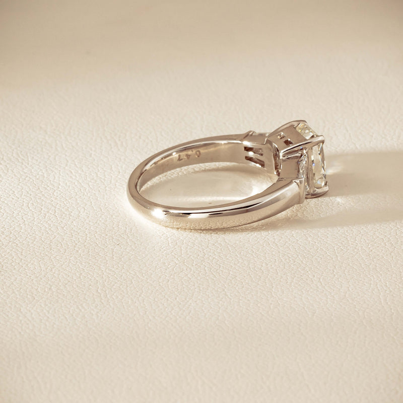 Deja Vu Platinum 1.60ct Radiant-Cut Diamond Ring - Ring - Walker & Hall