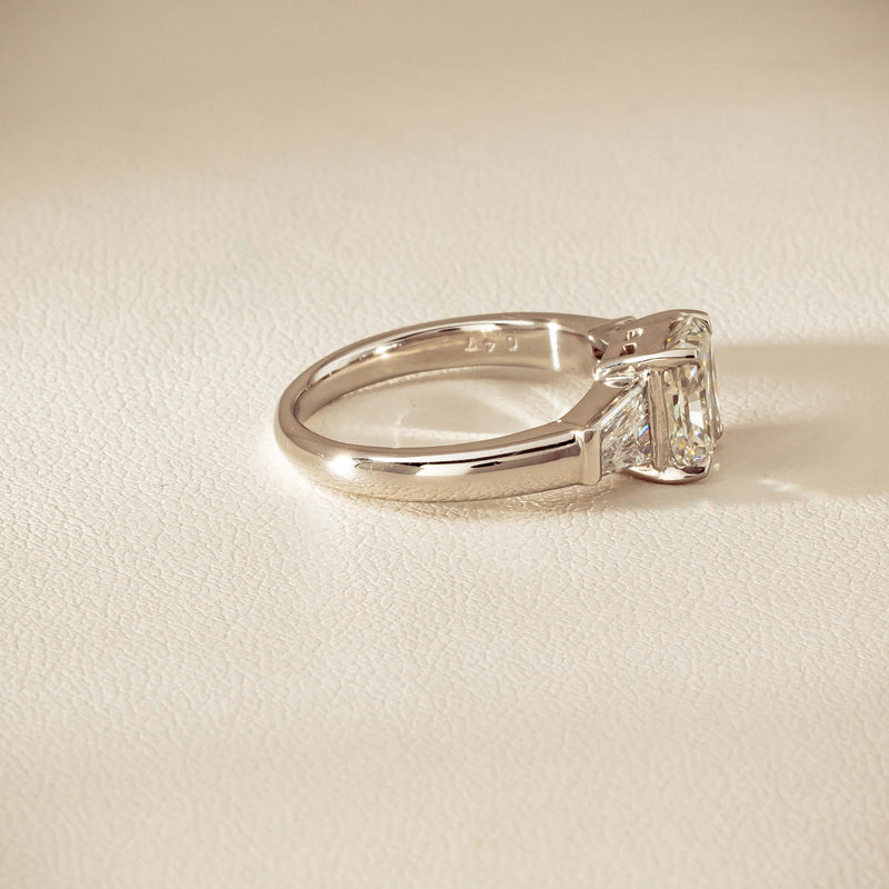Deja Vu Platinum 1.60ct Radiant-Cut Diamond Ring - Ring - Walker & Hall