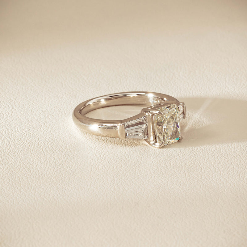 Deja Vu Platinum 1.60ct Radiant-Cut Diamond Ring - Ring - Walker & Hall