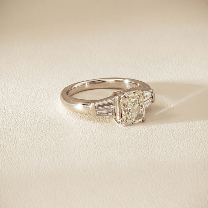 Deja Vu Platinum 1.60ct Radiant-Cut Diamond Ring - Ring - Walker & Hall