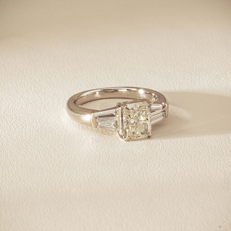 Deja Vu Platinum 1.60ct Radiant-Cut Diamond Ring - Ring - Walker & Hall