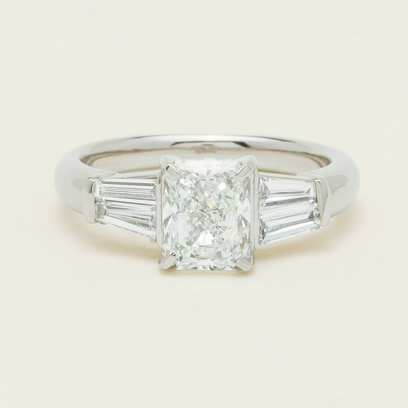 Deja Vu Platinum 1.60ct Radiant-Cut Diamond Ring - Ring - Walker & Hall