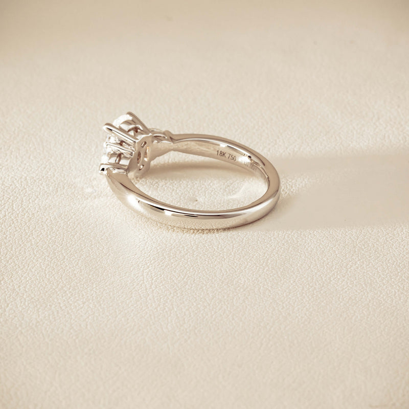 18ct White Gold 1.00ct Oval Diamond Ayla Ring - Ring - Walker & Hall