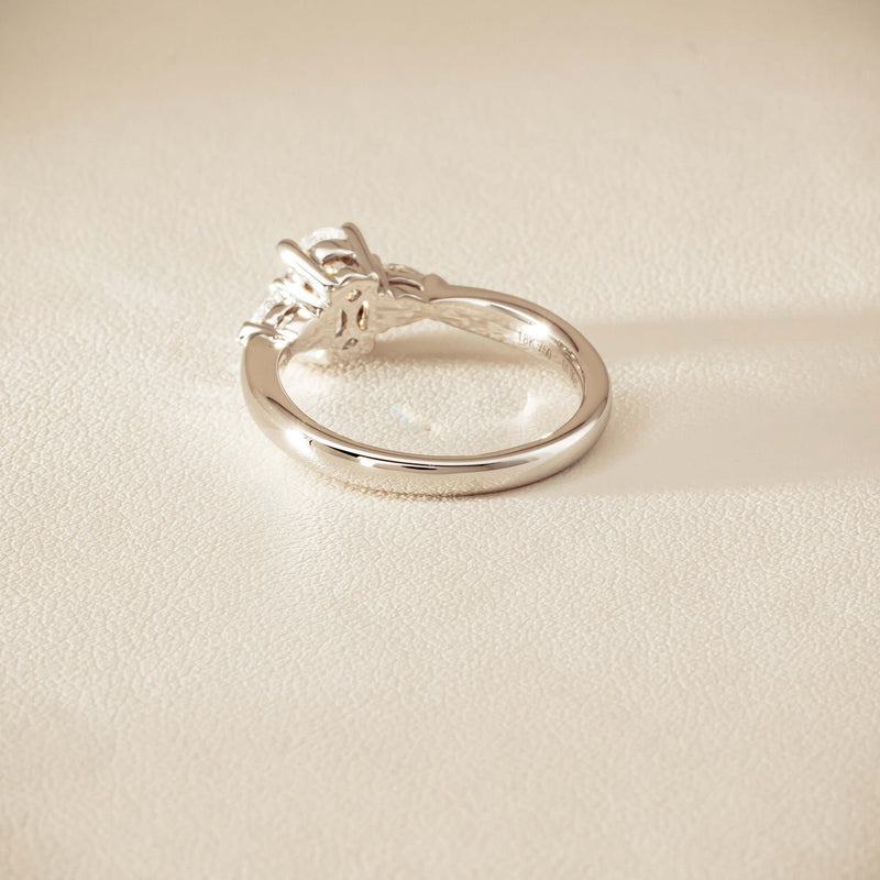 18ct White Gold 1.00ct Oval Diamond Ayla Ring - Ring - Walker & Hall
