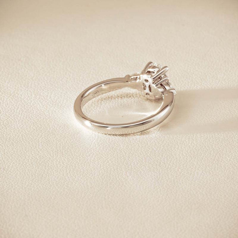 18ct White Gold 1.00ct Oval Diamond Ayla Ring - Ring - Walker & Hall