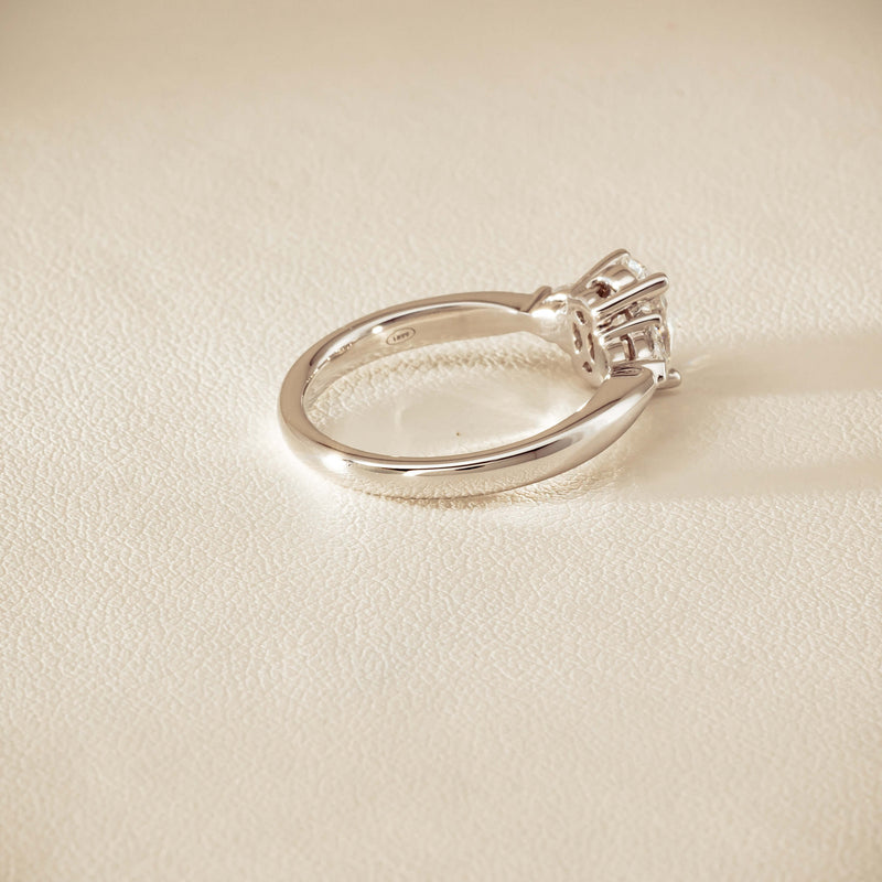 18ct White Gold 1.00ct Oval Diamond Ayla Ring - Ring - Walker & Hall