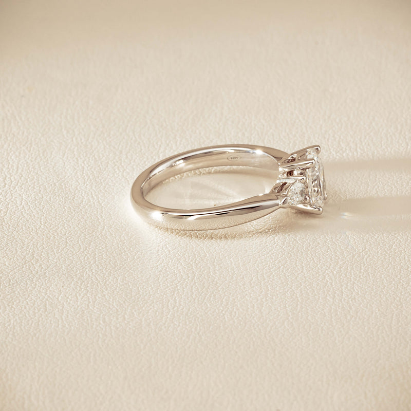 18ct White Gold 1.00ct Oval Diamond Ayla Ring - Ring - Walker & Hall