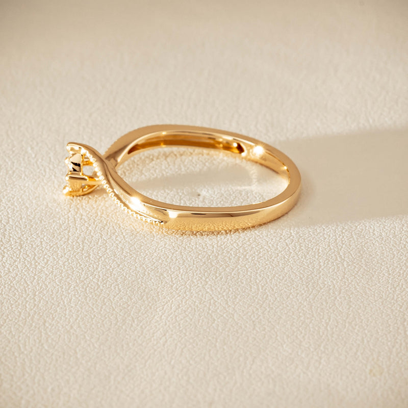 14ct Yellow Gold Diamond Tango Ring - Ring - Walker & Hall