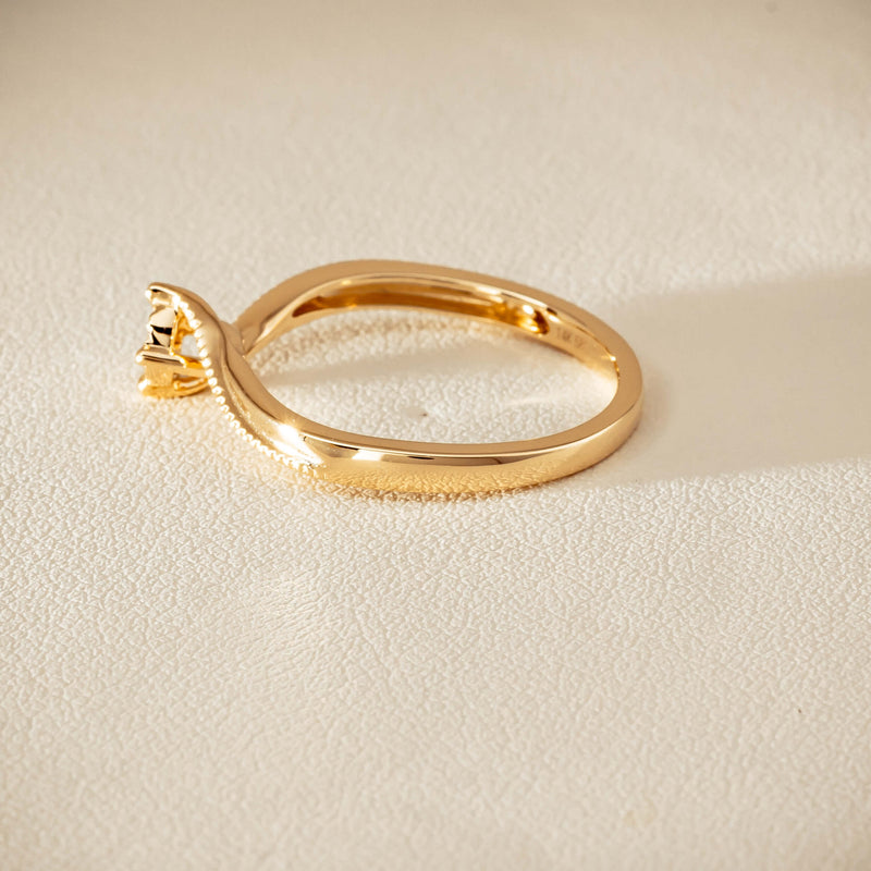 14ct Yellow Gold Diamond Tango Ring - Ring - Walker & Hall