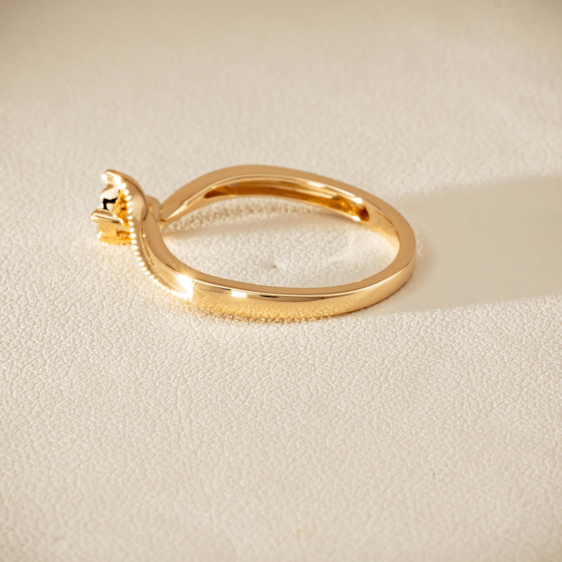 14ct Yellow Gold Diamond Tango Ring - Ring - Walker & Hall