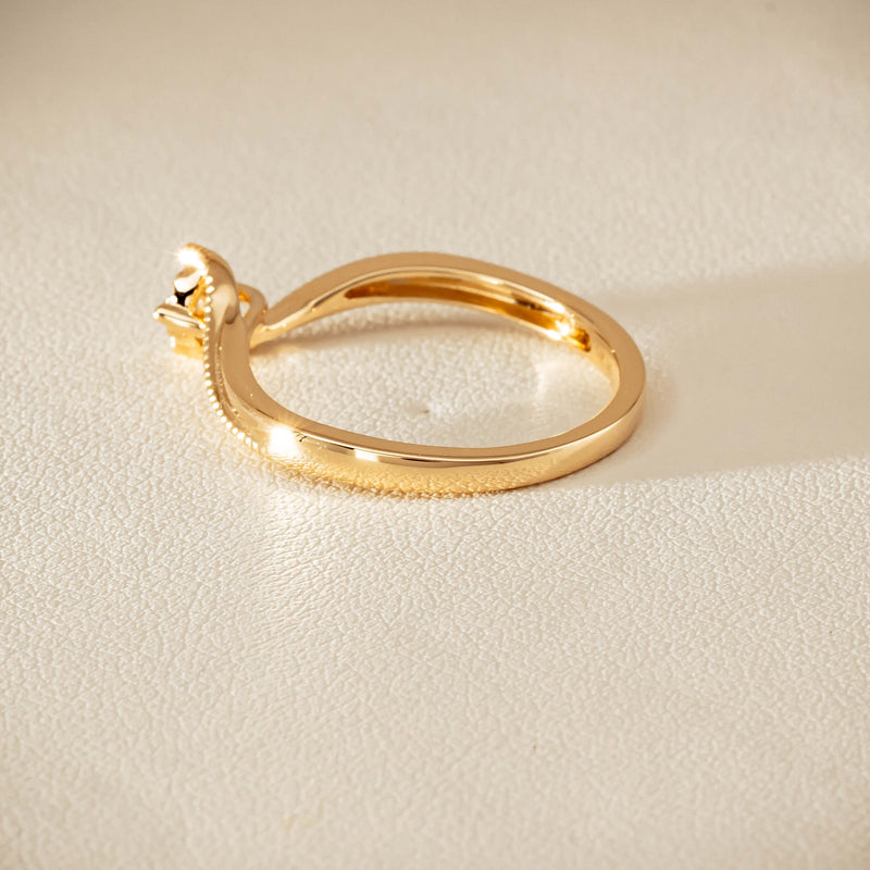 14ct Yellow Gold Diamond Tango Ring - Ring - Walker & Hall