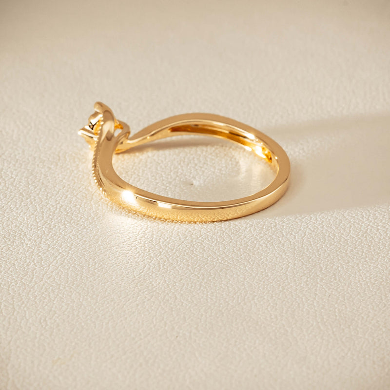 14ct Yellow Gold Diamond Tango Ring - Ring - Walker & Hall