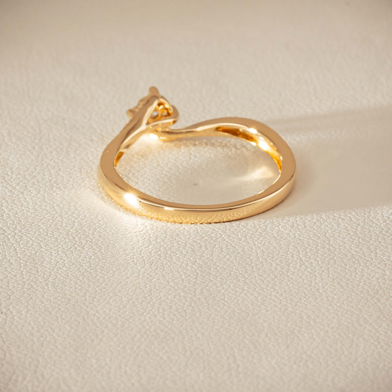 14ct Yellow Gold Diamond Tango Ring - Ring - Walker & Hall