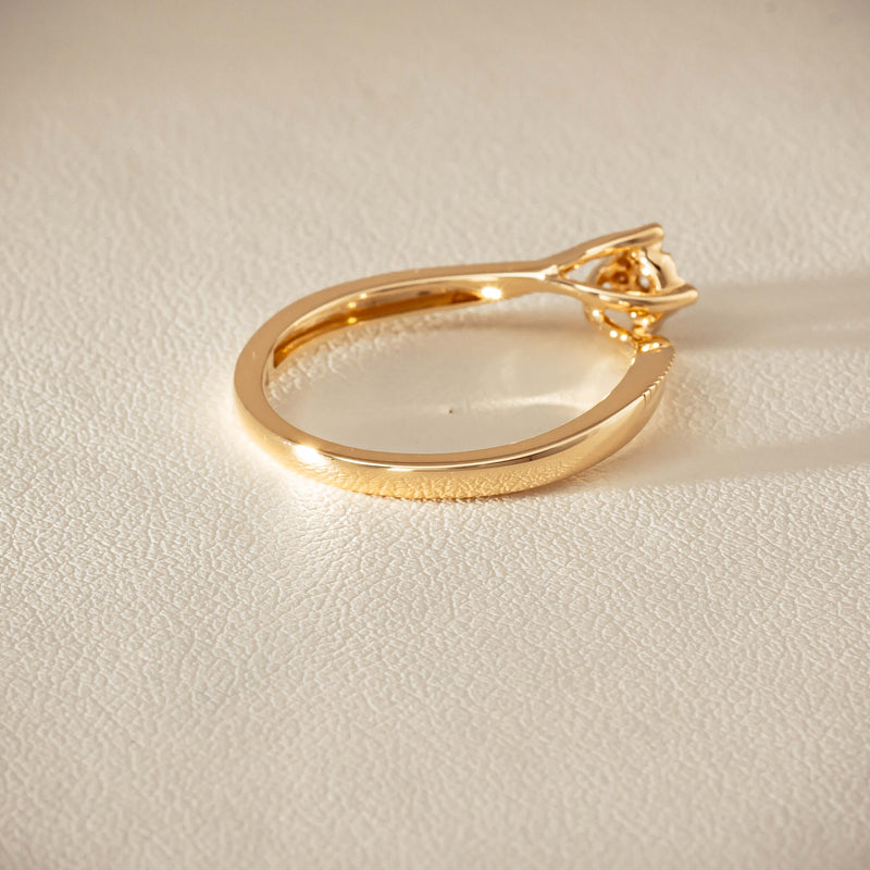 14ct Yellow Gold Diamond Tango Ring - Ring - Walker & Hall